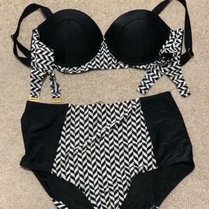 Swimsuitsforall high waist bikini